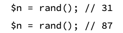 The random function to generate random numbers in PHP.