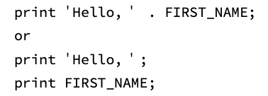 The PHP code that contains constants without quotations.