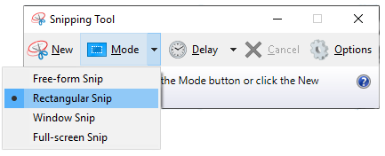 Windows snipping tool open.